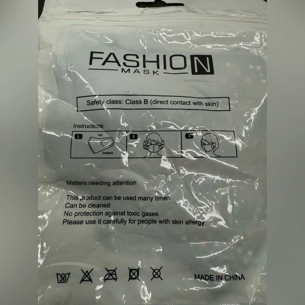 NWT Fashion Mask Jeweled Face Mask